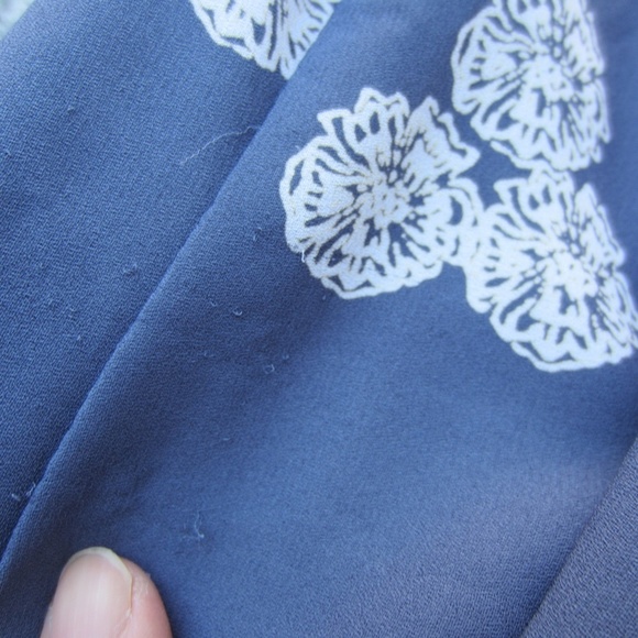 Lulu’s Riverside Slate Blue Floral Print Shift Dress Short Sleeve Women’s S - Picture 15 of 15